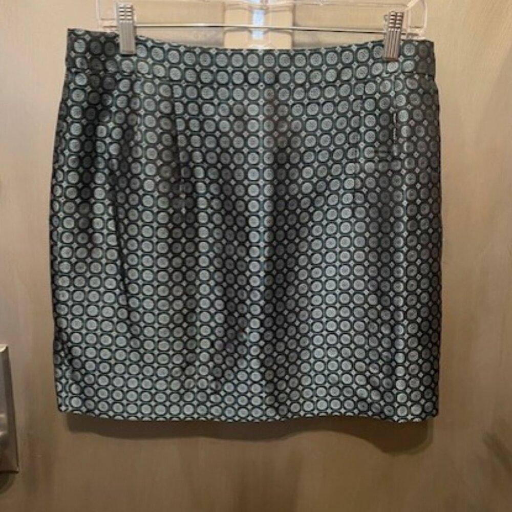J. Crew Collection retro jade foulard silk mini skirt - Picture 8 of 16